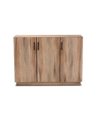 Baxton Studio Patton Modern and Contemporary 47.2" Finished Wood 3-Door Dining Room Sideboard Buffet