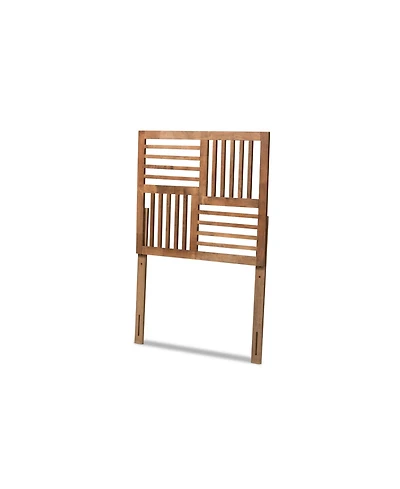 Baxton Studio Adler Modern and Contemporary Transitional Twin Size Finished Wood Headboard
