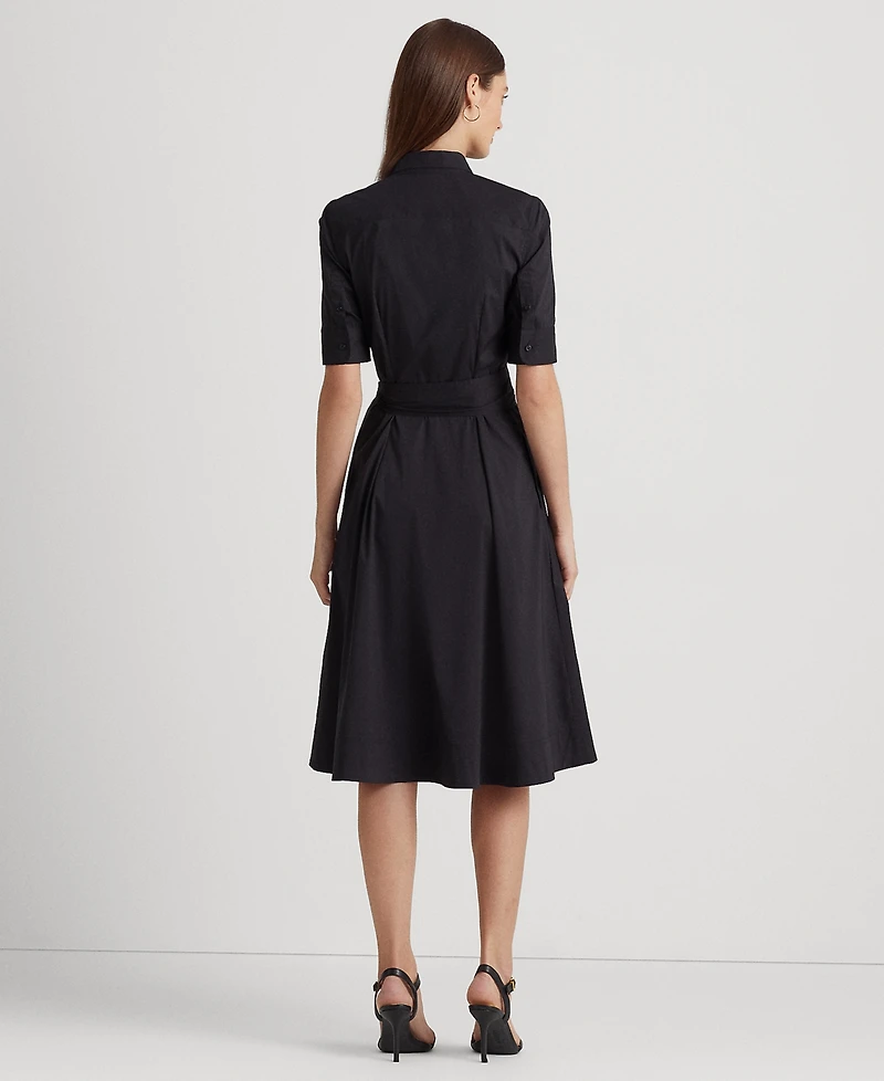 Lauren Ralph Petite Elbow-Sleeve Shirtdress