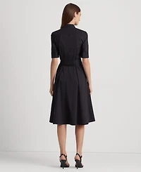 Lauren Ralph Petite Elbow-Sleeve Shirtdress