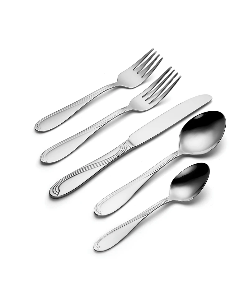 Oneida Cresta 90-Pc Flatware Set, Service for 12