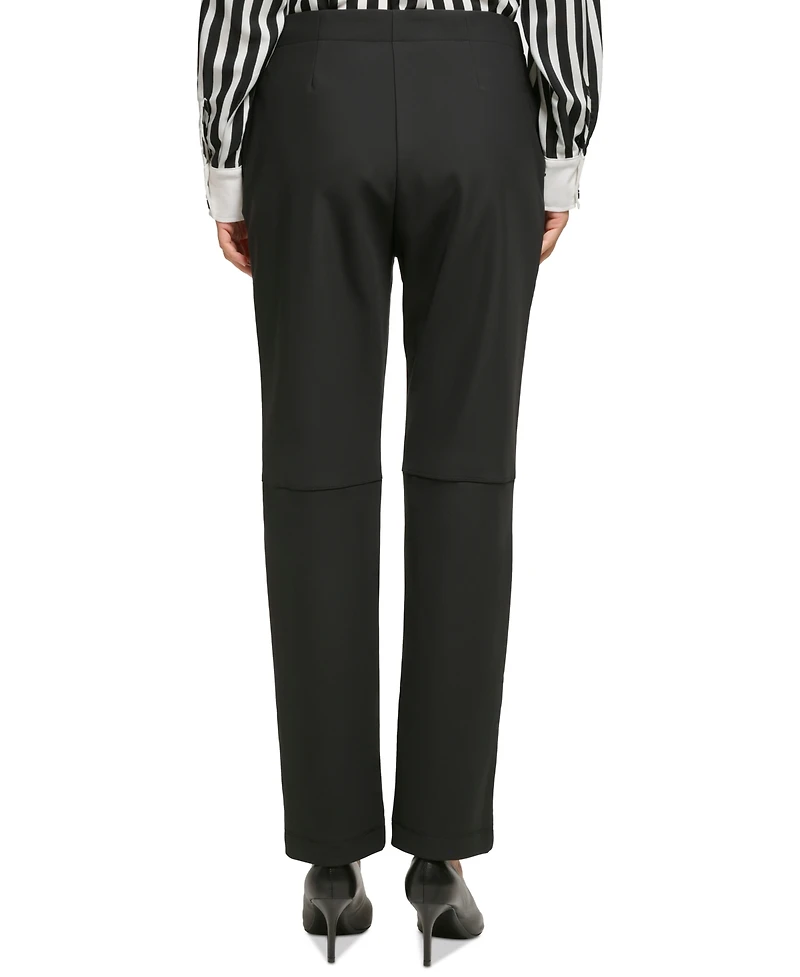 Karl Lagerfeld Paris Petite Straight-Leg Suiting Pants, First@Macy's