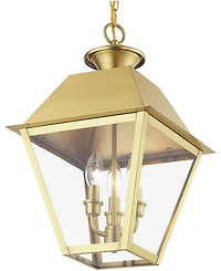 Livex 3 Light Outdoor Large Pendant Lantern