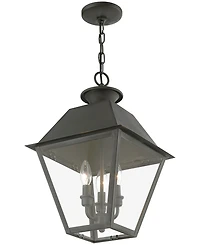 Livex Wentworth 3 Light Outdoor Large Pendant Lantern