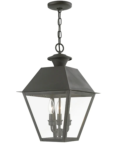 Livex Wentworth 3 Light Outdoor Large Pendant Lantern