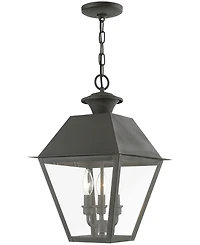 Livex Wentworth 3 Light Outdoor Large Pendant Lantern