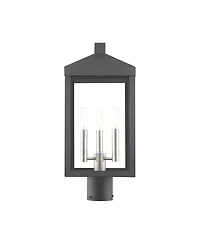 Livex Nyack 3 Light Outdoor Post Top Lantern