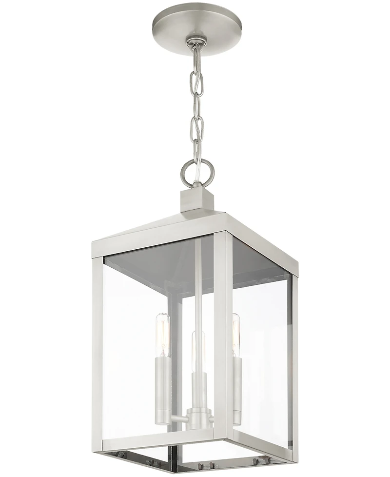 Livex Nyack 3 Light Outdoor Pendant Lantern