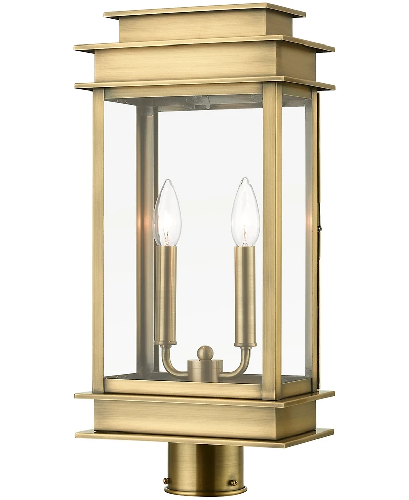 Livex Princeton 2 Light Outdoor Post Top Lantern