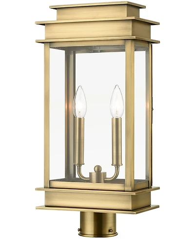 Livex Princeton 2 Light Outdoor Post Top Lantern