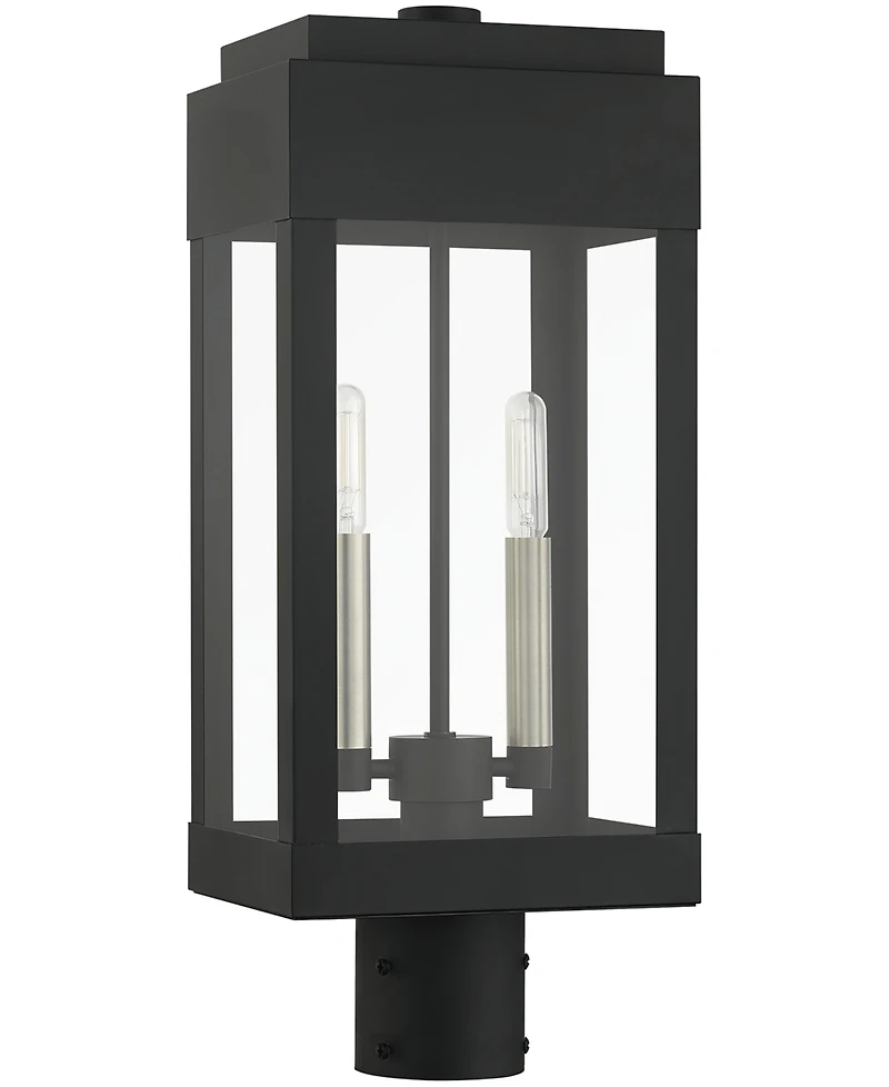 Livex York 2 Light Outdoor Post Top Lantern