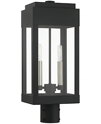 Livex York 2 Light Outdoor Post Top Lantern