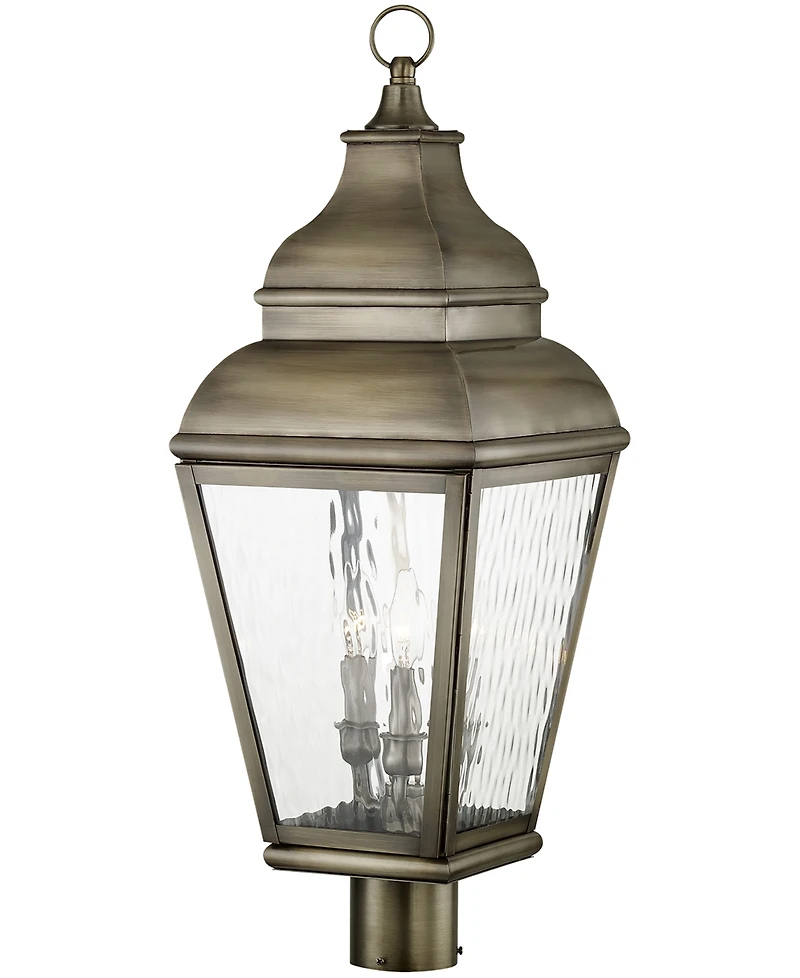 Livex Exeter 3 Light Outdoor Post Top Lantern