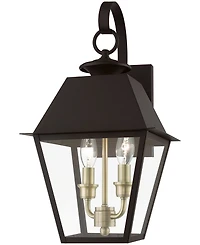 Livex Wentworth 2 Light Outdoor Medium Wall Lantern