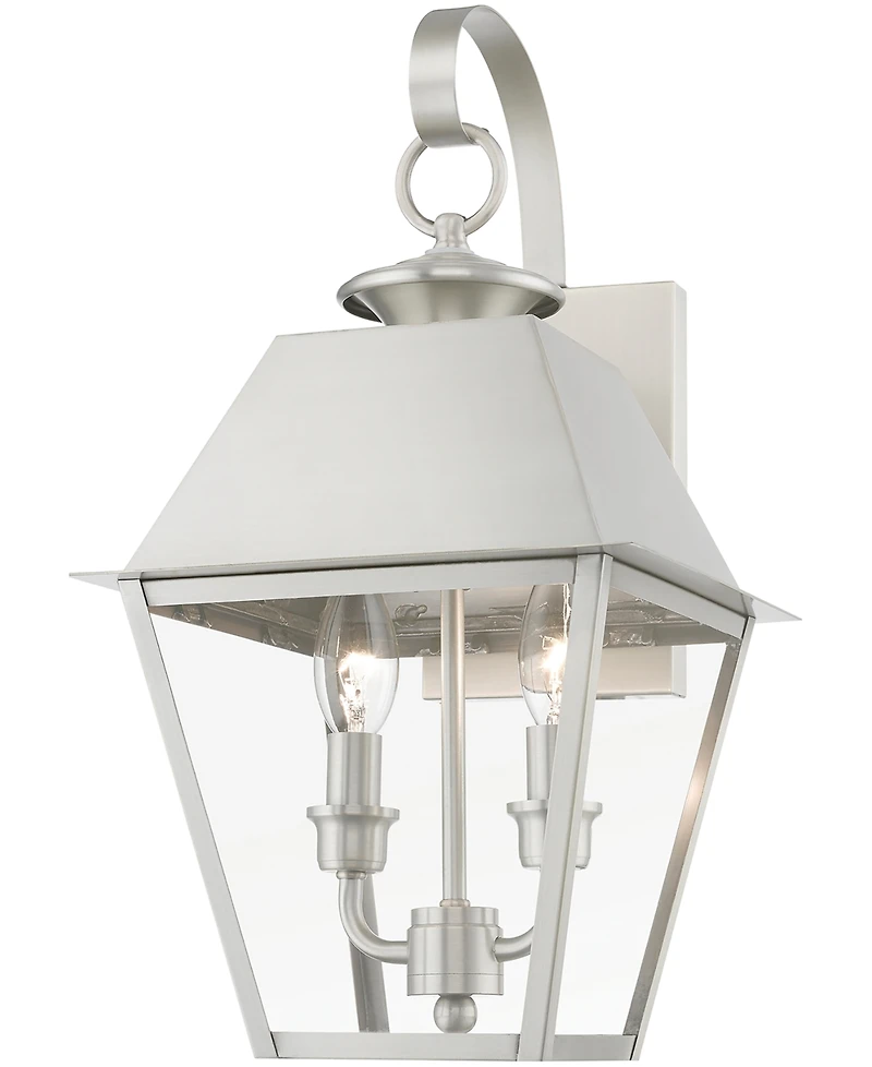 Livex Wentworth 2 Light Outdoor Medium Wall Lantern