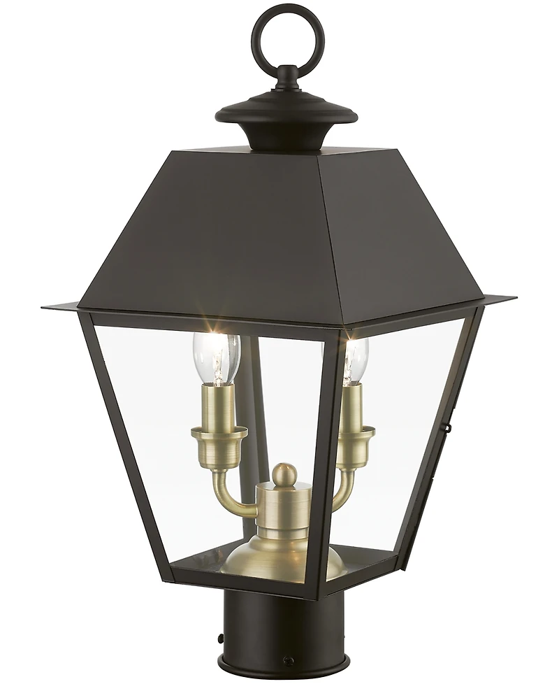 Livex Wentworth 2 Light Outdoor Medium Post Top Lantern