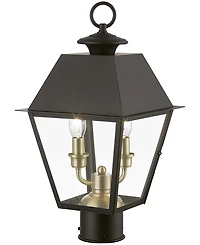 Livex Wentworth 2 Light Outdoor Medium Post Top Lantern
