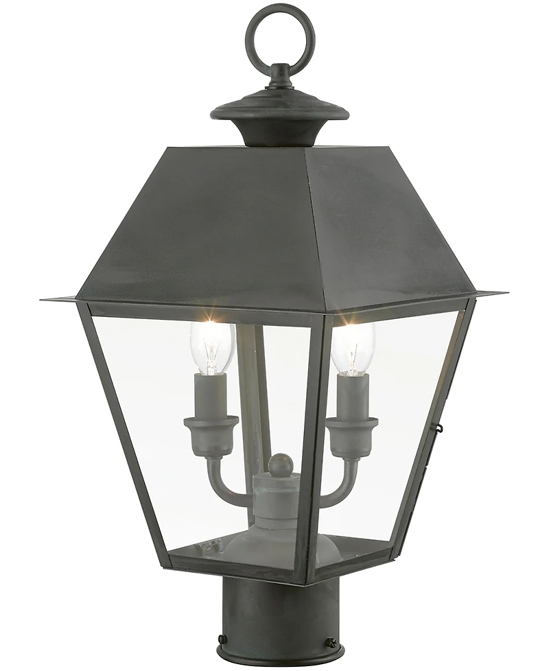 Livex Wentworth 2 Light Outdoor Medium Post Top Lantern