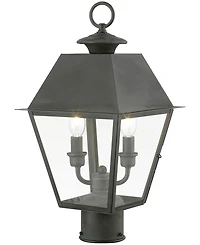 Livex Wentworth 2 Light Outdoor Medium Post Top Lantern