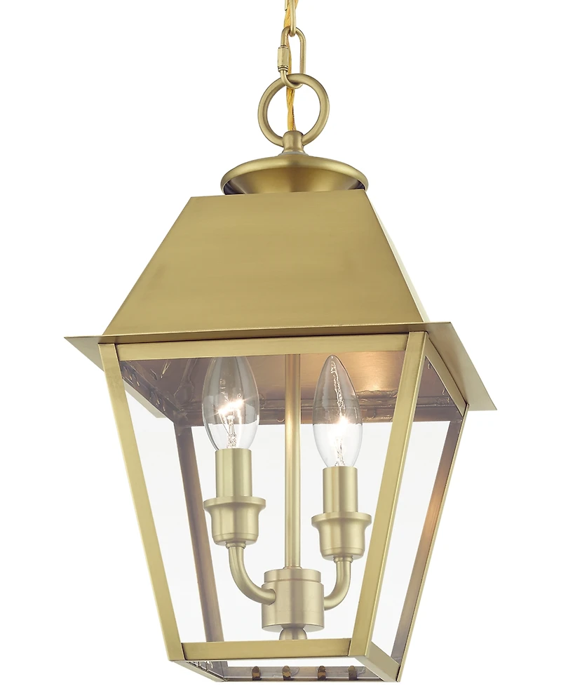 Livex Wentworth 2 Light Outdoor Medium Pendant Lantern