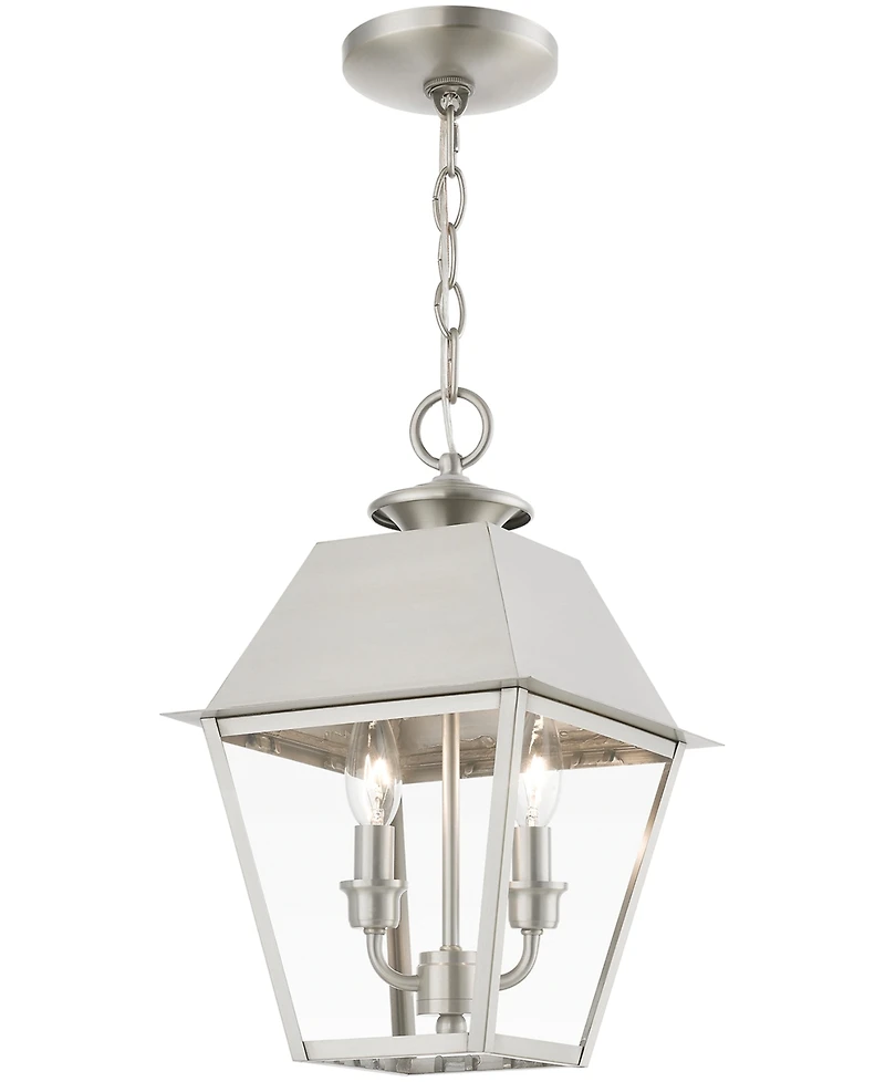 Livex Wentworth 2 Light Outdoor Medium Pendant Lantern