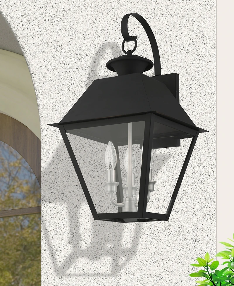 Livex Wentworth 3 Light Outdoor Wall Lantern