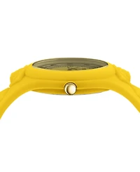 Versus Versace Women's 2 Hand Quartz Fire Island Yellow Silicone Watch, 39mm