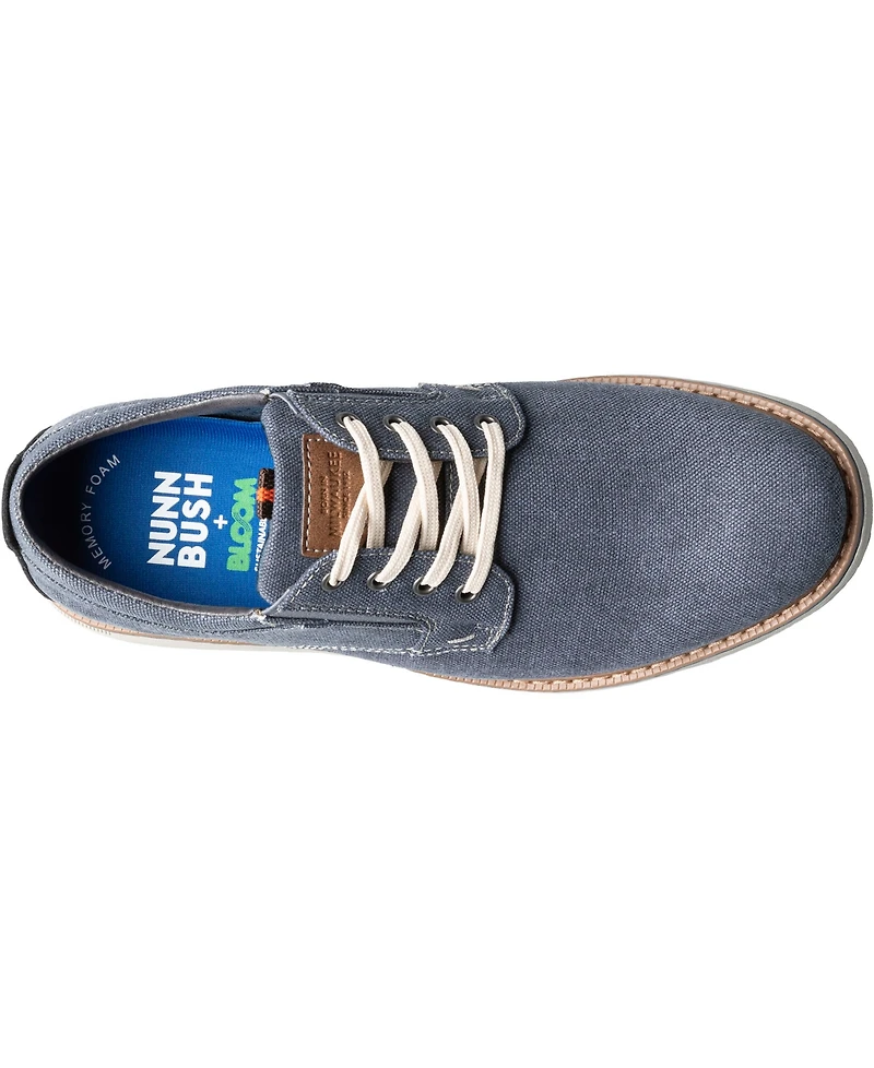 Nunn Bush Men's Otto Canvas Plain Toe Oxford Shoes