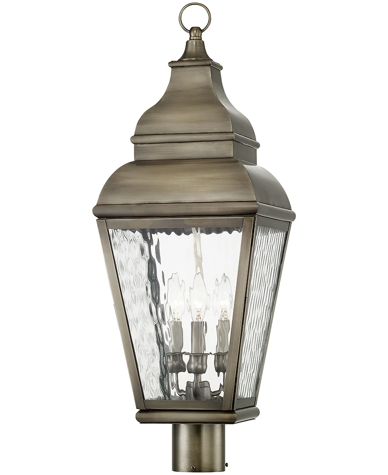 Livex Exeter 3 Light Outdoor Post Top Lantern