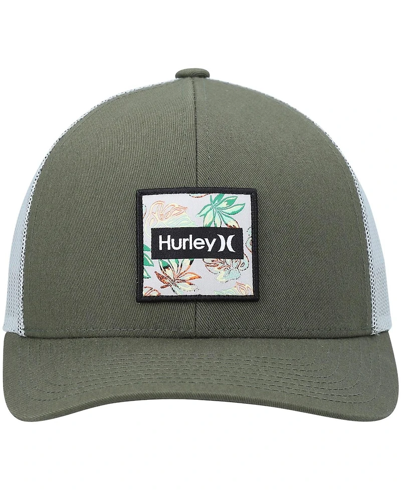 Men's Hurley Green Seacliff Trucker Snapback Hat