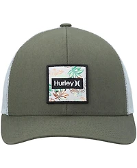 Men's Hurley Green Seacliff Trucker Snapback Hat