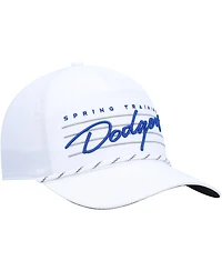 Men's '47 Brand White Los Angeles Dodgers Downburst Hitch Snapback Hat