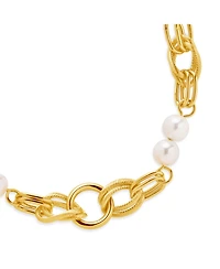 Sterling Forever Ivanna Imitation Pearl Bracelet