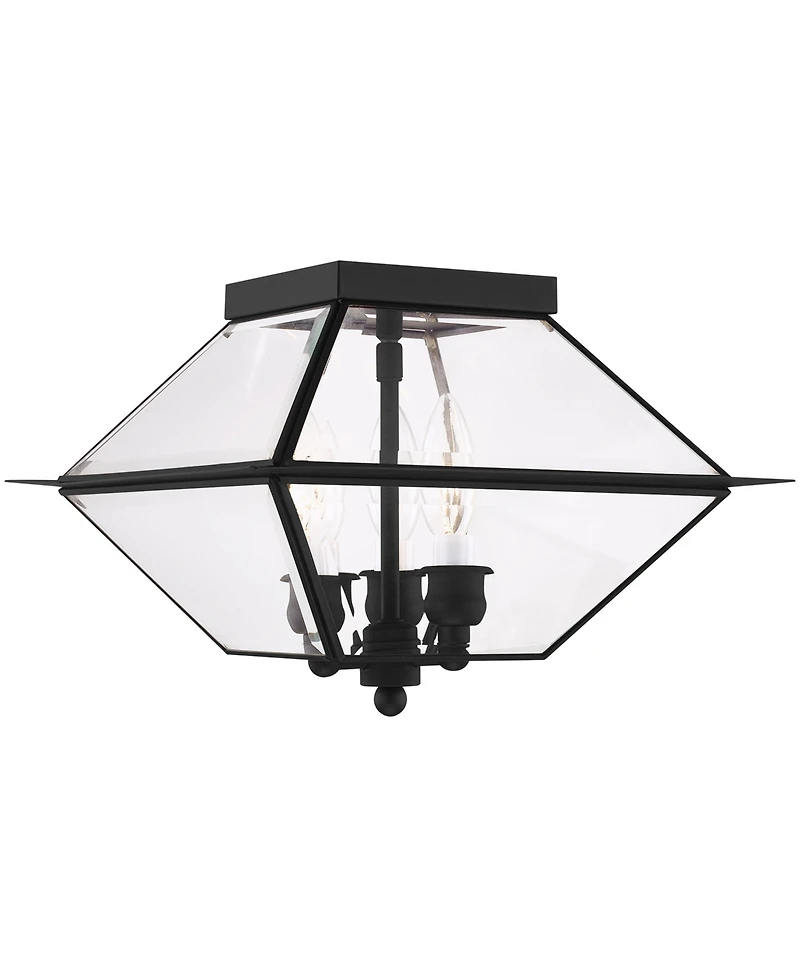 Livex Westover 3 Light Outdoor Ceiling Mount