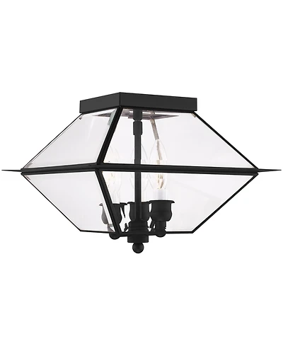Livex Westover 3 Light Outdoor Ceiling Mount