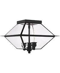 Livex Westover 3 Light Outdoor Ceiling Mount