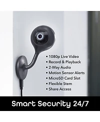 Geeni Look Indoor Smart Security Camera, 1080p Hd Surveillance with 2-Way Talk and Motion Detection, Works with Alexa and Google Assistant, No Hub Req