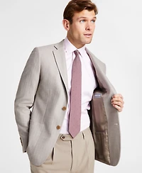 Michael Kors Men's Classic Fit Herringbone Woven Sport Coat