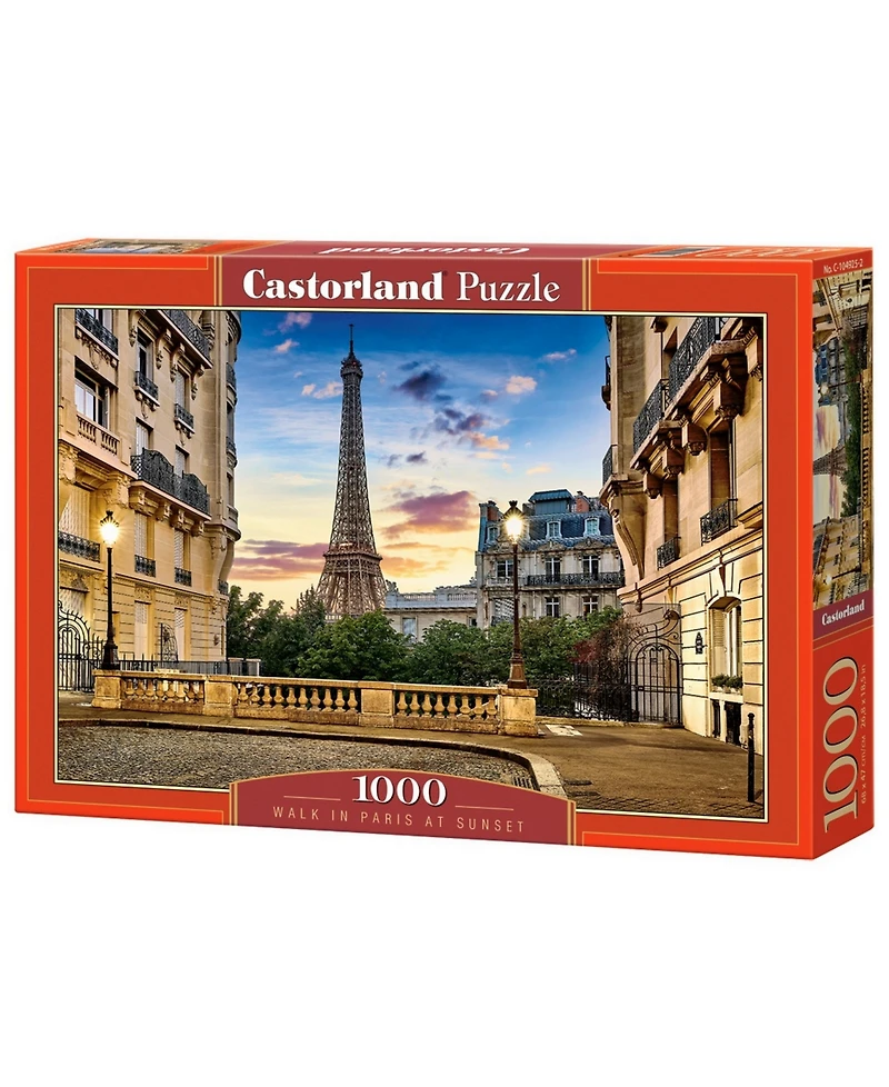 Castorland Walk in Paris at Sunset Jigsaw Puzzle Set, 1000 Piece