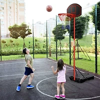 Height-Adjustable Basket Hoop, Portable Backboard System Stand