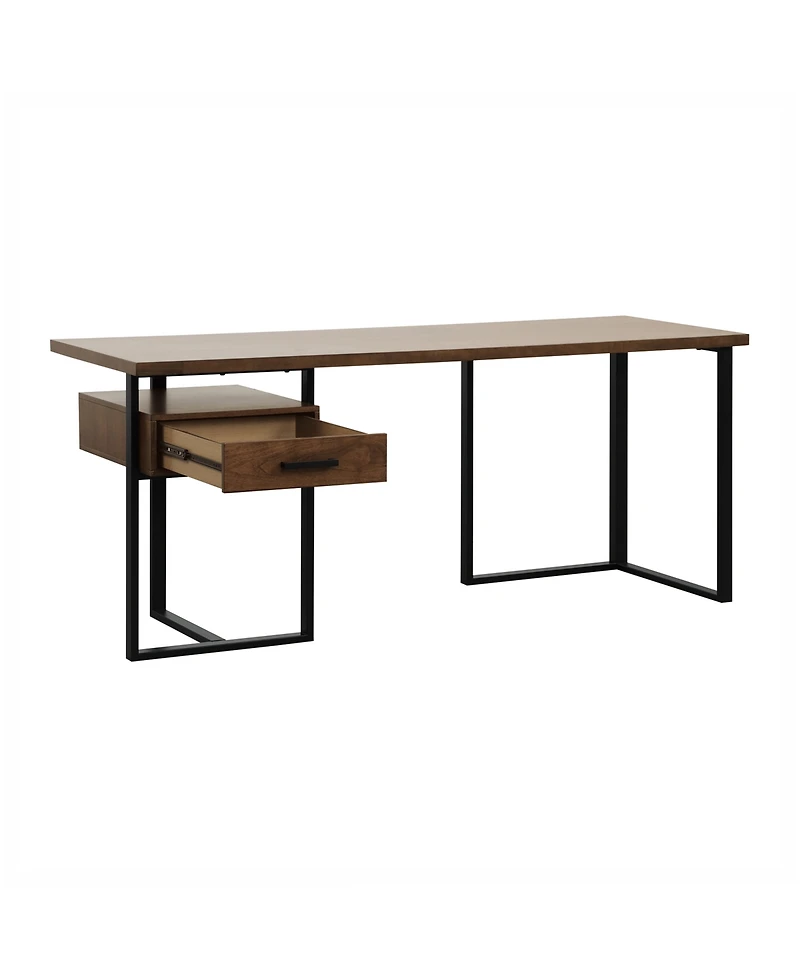 Helena Return Desk with 1 Cabinet