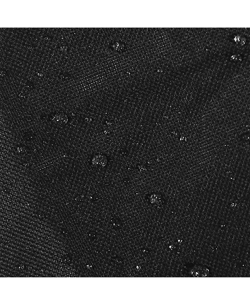 Round Outdoor Fire Pit Cover - Heavy-Duty 300D Polyester and Pvc with Drawstring Closure - Black - 58-Inch