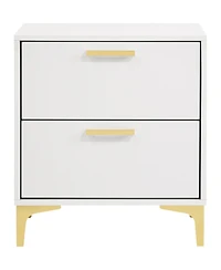Coaster Home Furnishings Kendall 24.75" Asian Hardwood 2-Drawer Nightstand