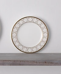 Noritake Trefolio Gold Set of 4 Bread Butter and Appetizer Plates, Service For 4