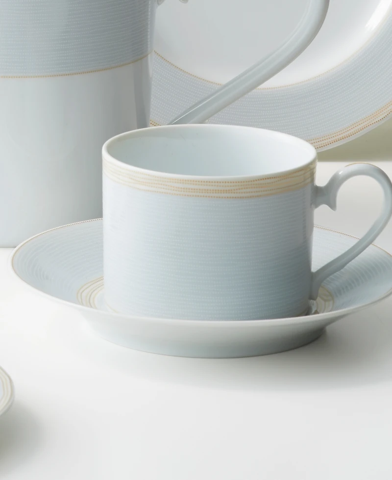 Noritake Linen Road Set of 4 Saucers, Service For 4