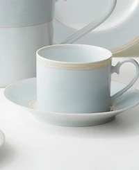 Noritake Linen Road Set of 4 Saucers, Service For 4