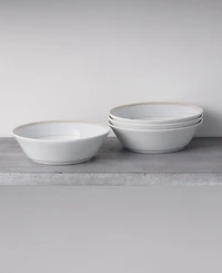 Noritake Linen Road Set of 4 Soup Bowls, Service For 4
