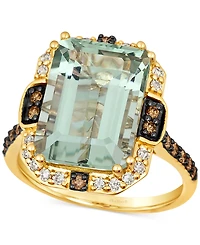 Le Vian Mint Julep Quartz (6-5/8 ct. t.w.) & Diamond (3/8 ct. t.w.) Statement Ring in 14k Gold
