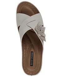 Gc Shoes Women's Selly Flower Wedge Sandals