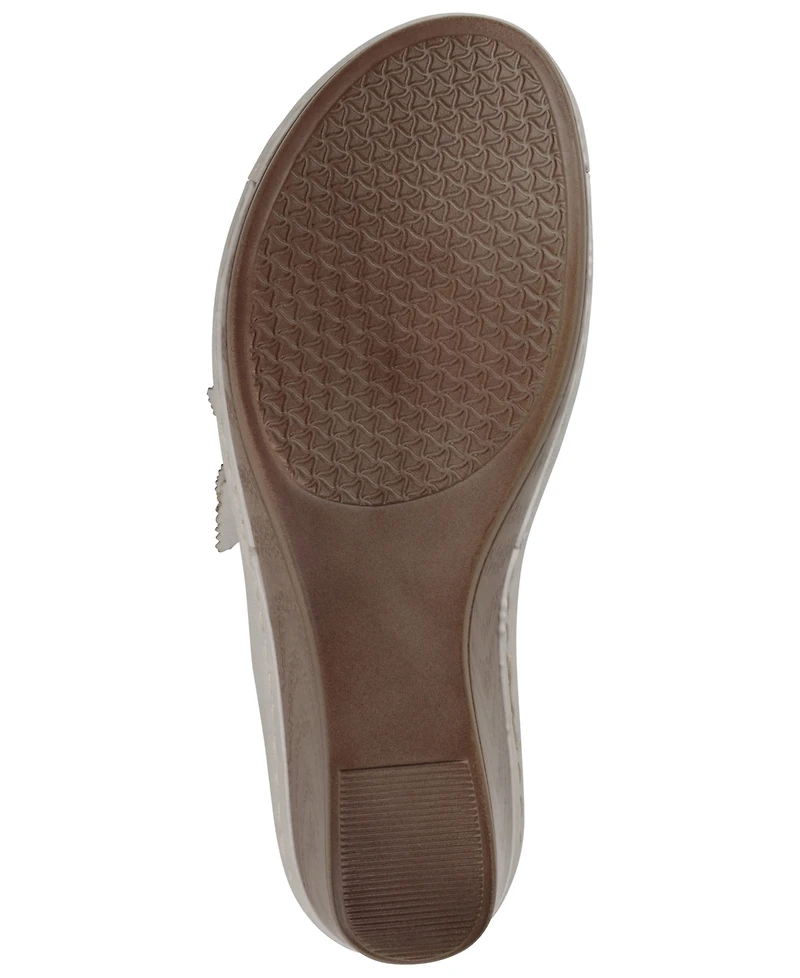 Gc Shoes Women's Selly Flower Wedge Sandals